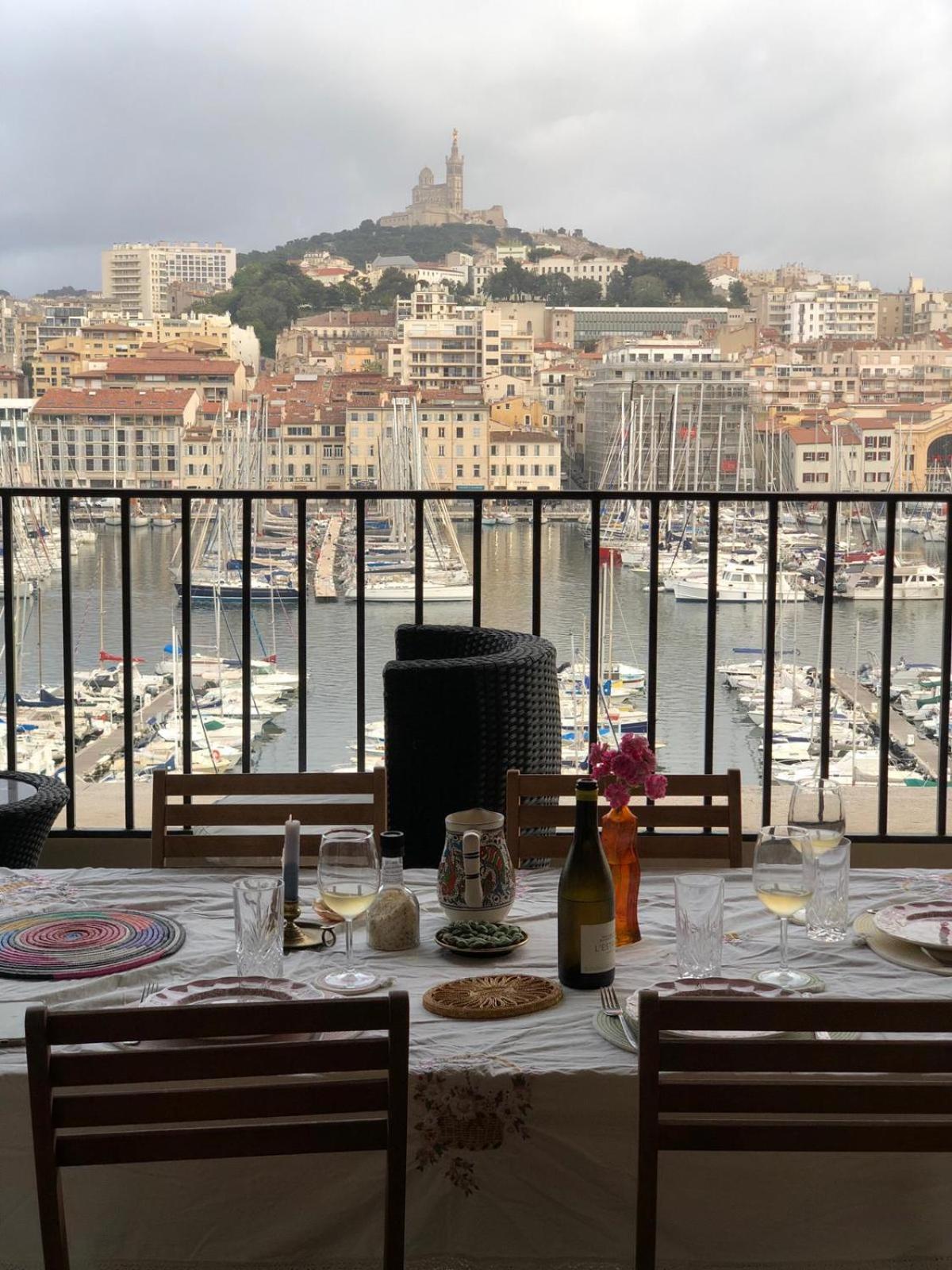 Grand T2 Surplombant Le Vieux Port Marseille Marselha Exterior foto