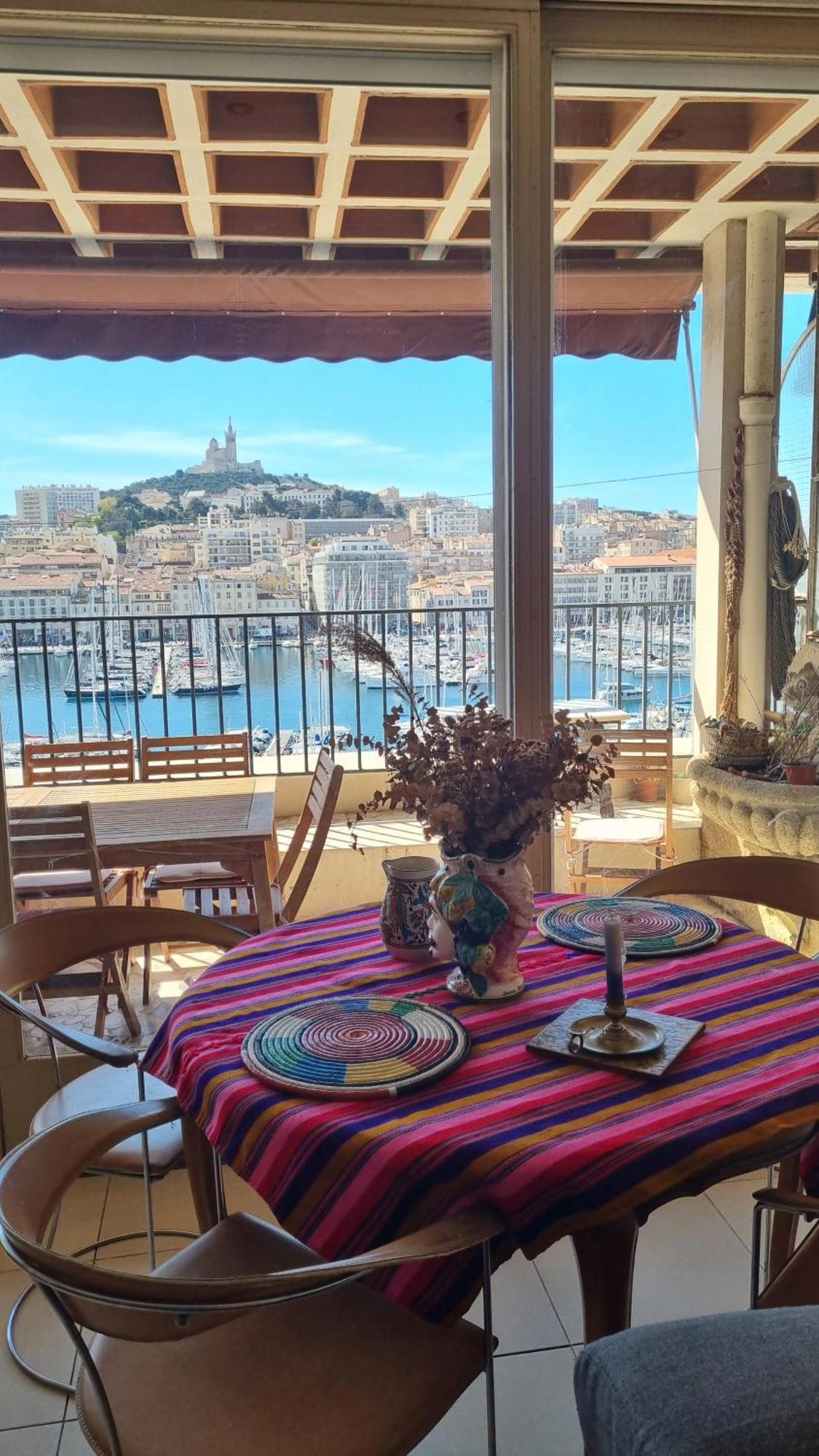 Grand T2 Surplombant Le Vieux Port Marseille Marselha Exterior foto